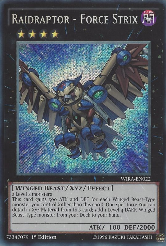 Raidraptor - Force Strix [WIRA-EN022] Secret Rare Yu-Gi-Oh!