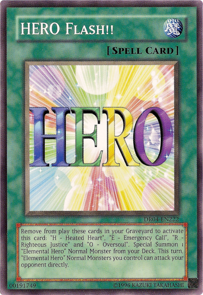 HERO Flash!! [DR04-EN222] Common Yu-Gi-Oh!