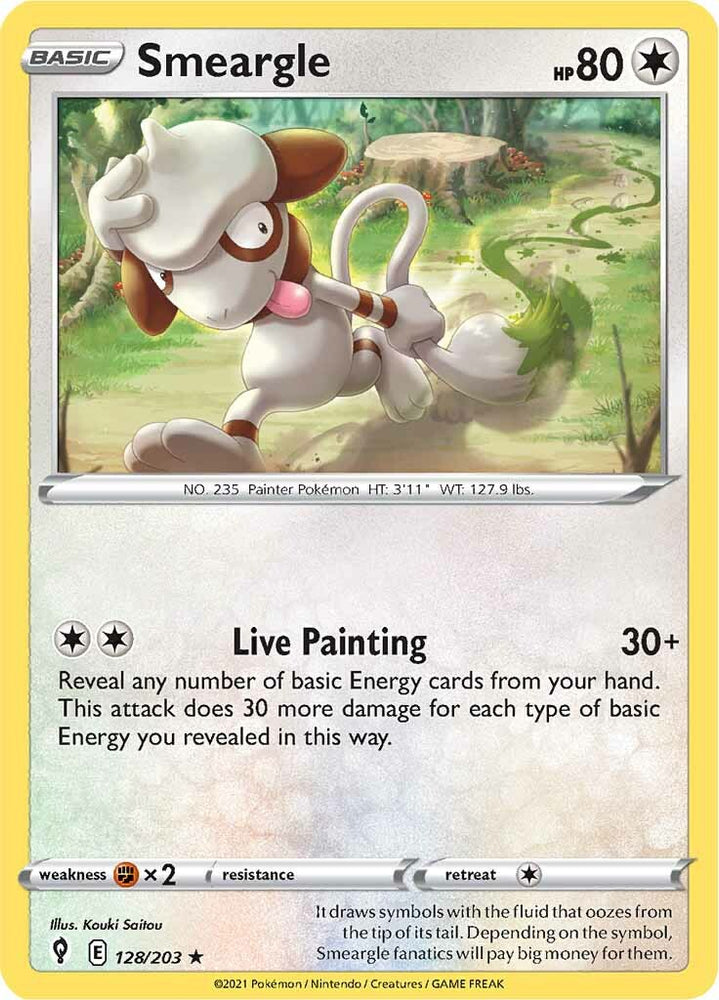 Smeargle (128/203) [Sword & Shield: Evolving Skies] Pokémon