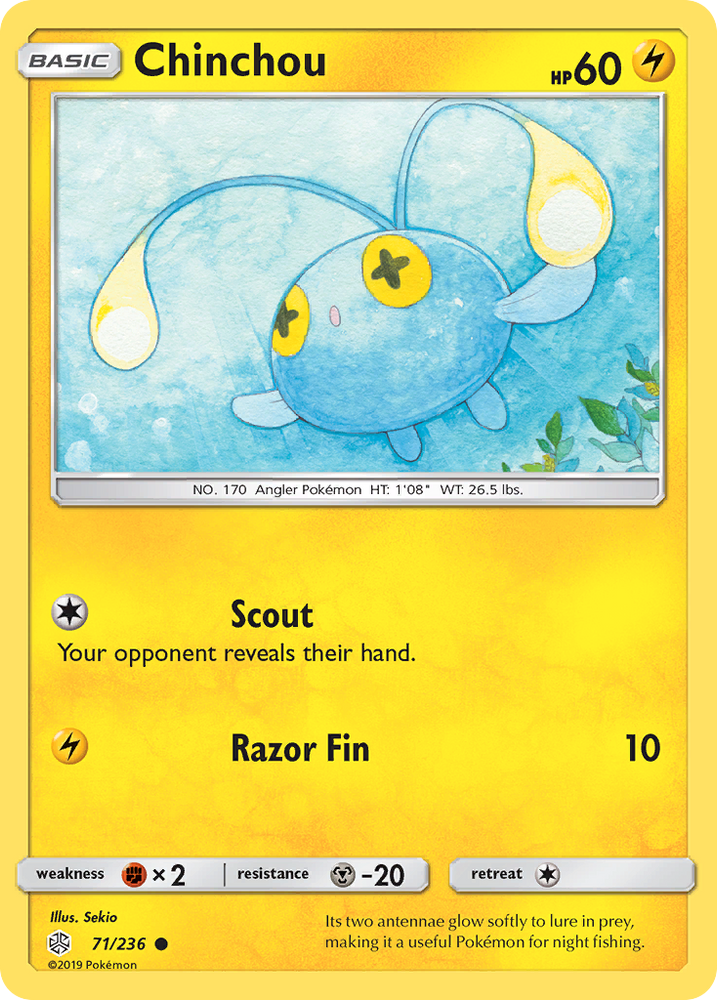 Chinchou (71/236) [Sun & Moon: Cosmic Eclipse] Pokémon