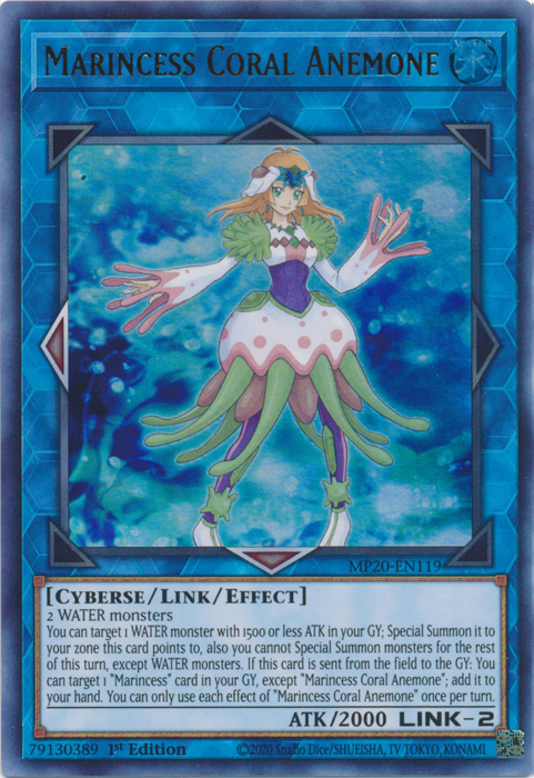 Marincess Coral Anemone [MP20-EN119] Ultra Rare Yu-Gi-Oh!