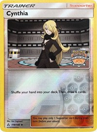 Cynthia (119/156) (Regional Championship Promo) [Sun & Moon: Ultra Prism] Pokémon