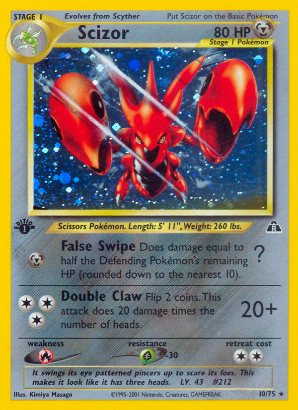 Scizor (10/75) [Neo Discovery 1st Edition] Pokémon