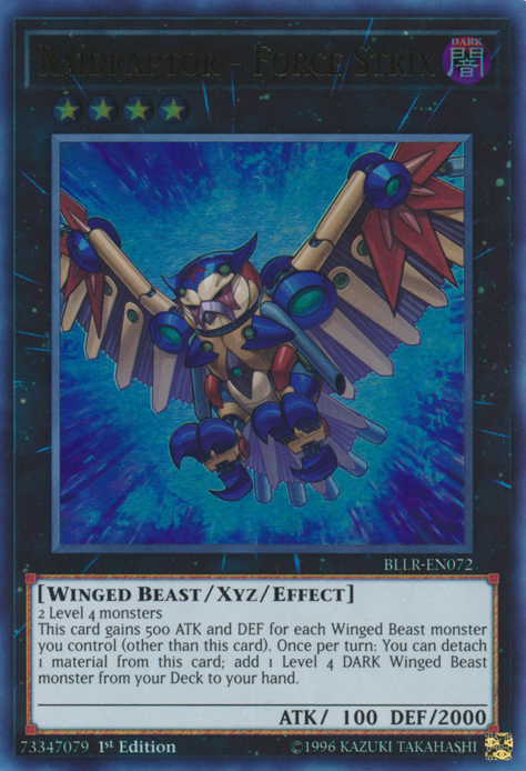 Raidraptor - Force Strix [BLLR-EN072] Ultra Rare Yu-Gi-Oh!