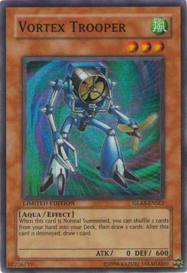 Vortex Trooper [GLAS-ENSE2] Super Rare Yu-Gi-Oh!