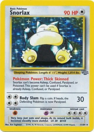 Snorlax (11/64) [Jungle Unlimited] Pokémon