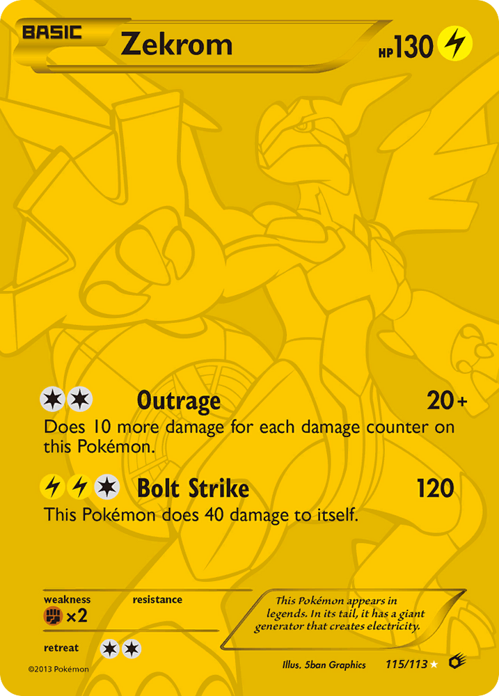 Zekrom (115/113) [Black & White: Legendary Treasures] Pokémon
