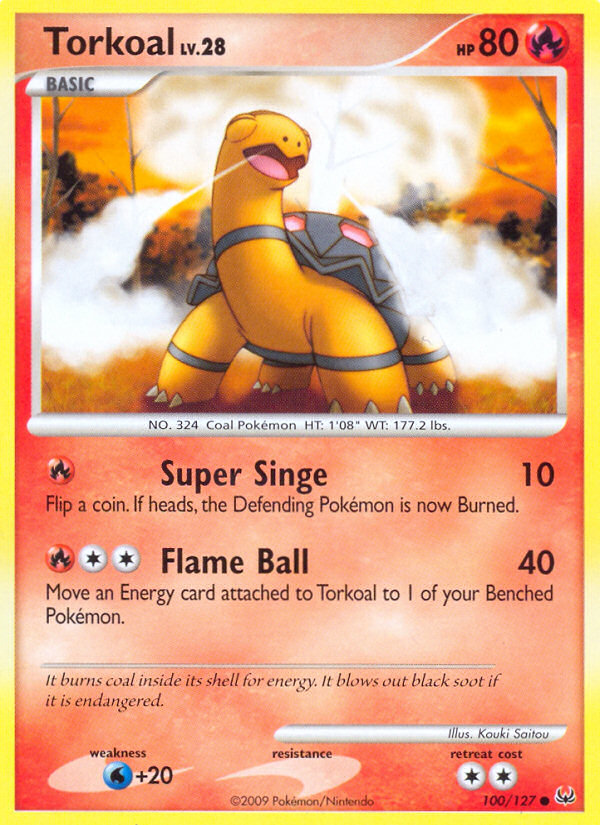 Torkoal (100/127) [Platinum: Base Set] Pokémon