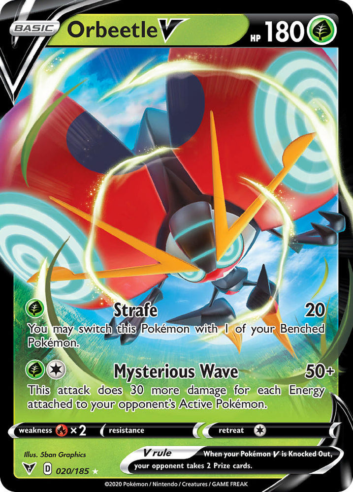 Orbeetle V (020/185) [Sword & Shield: Vivid Voltage] Pokémon