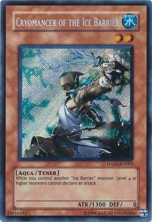 Cryomancer of the Ice Barrier [HA01-EN003] Secret Rare Yu-Gi-Oh!