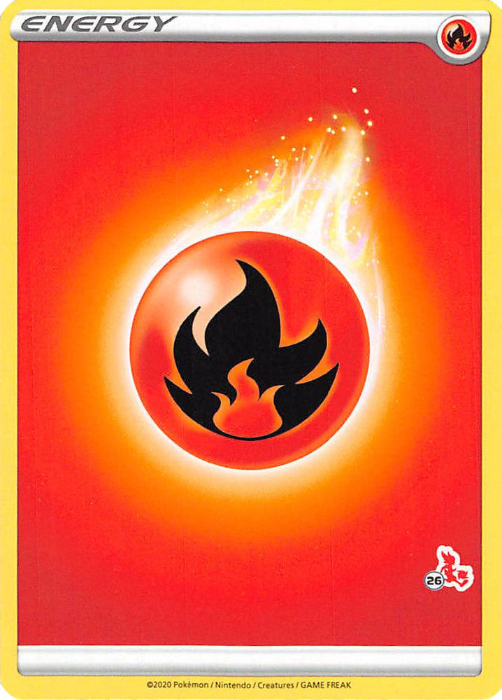 Fire Energy (Cinderace Stamp #26) [Battle Academy 2022] Pokémon