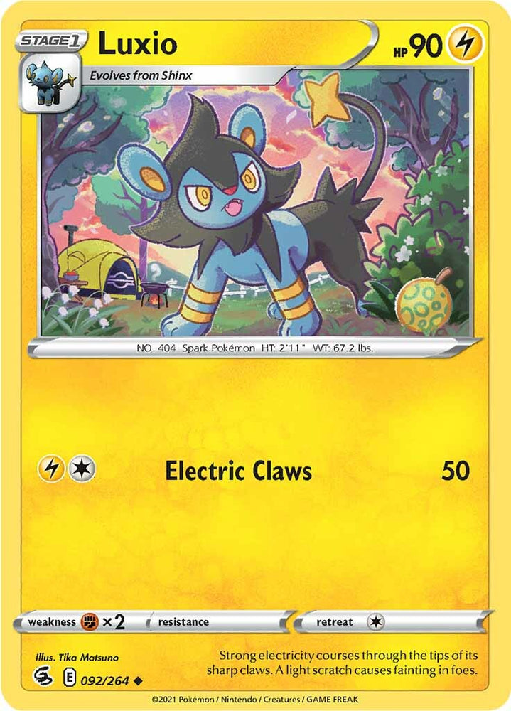 Luxio (092/264) [Sword & Shield: Fusion Strike] Pokémon