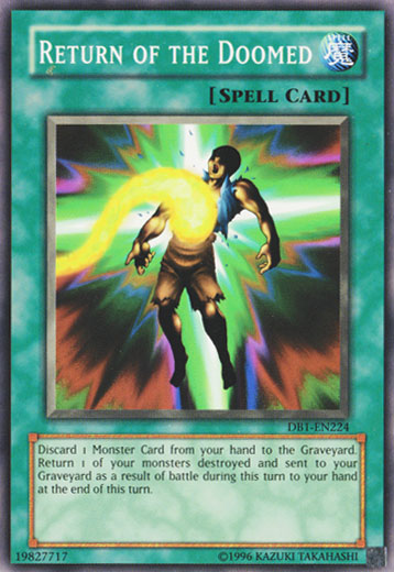 Return of the Doomed [DB1-EN224] Common Yu-Gi-Oh!