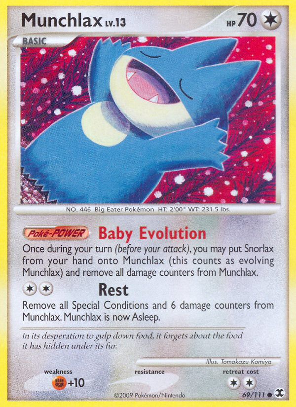Munchlax (69/111) [Platinum: Rising Rivals] Pokémon