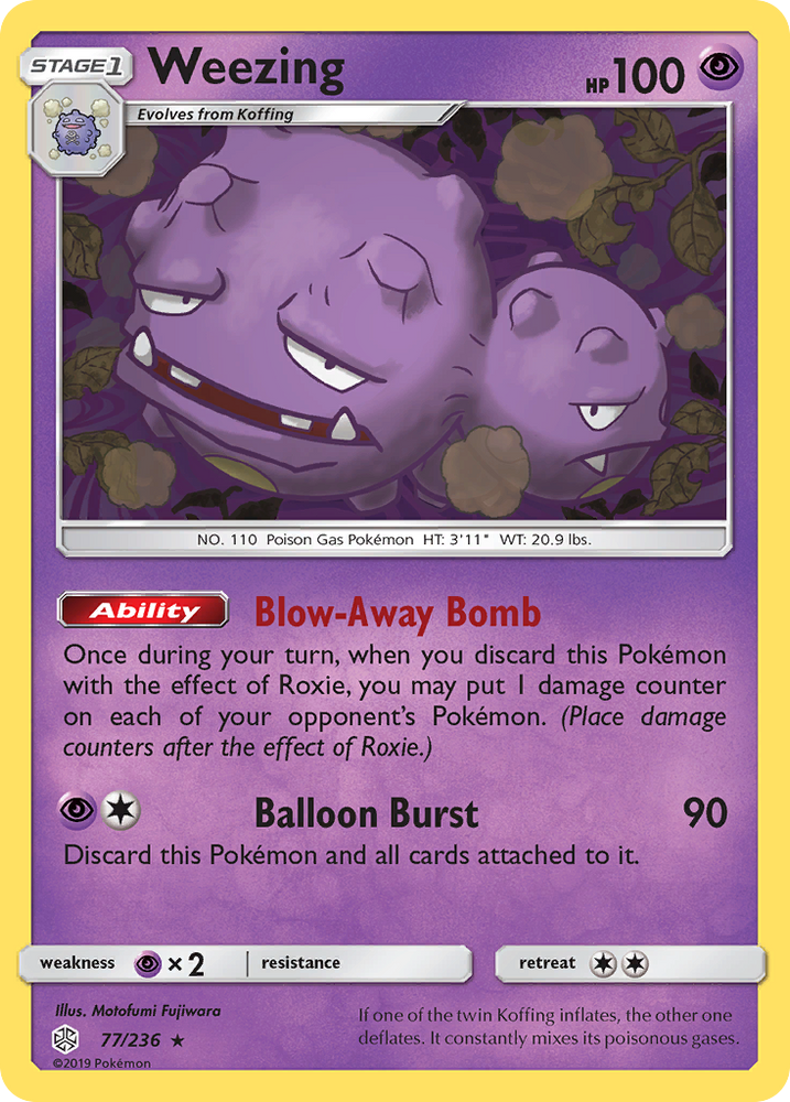 Weezing (77/236) [Sun & Moon: Cosmic Eclipse] Pokémon