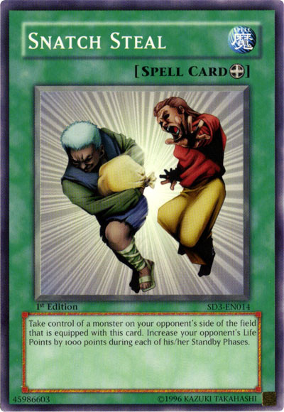 Snatch Steal [SD3-EN014] Common Yu-Gi-Oh!