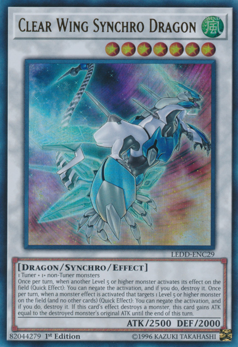 Clear Wing Synchro Dragon [LEDD-ENC29] Ultra Rare Yu-Gi-Oh!