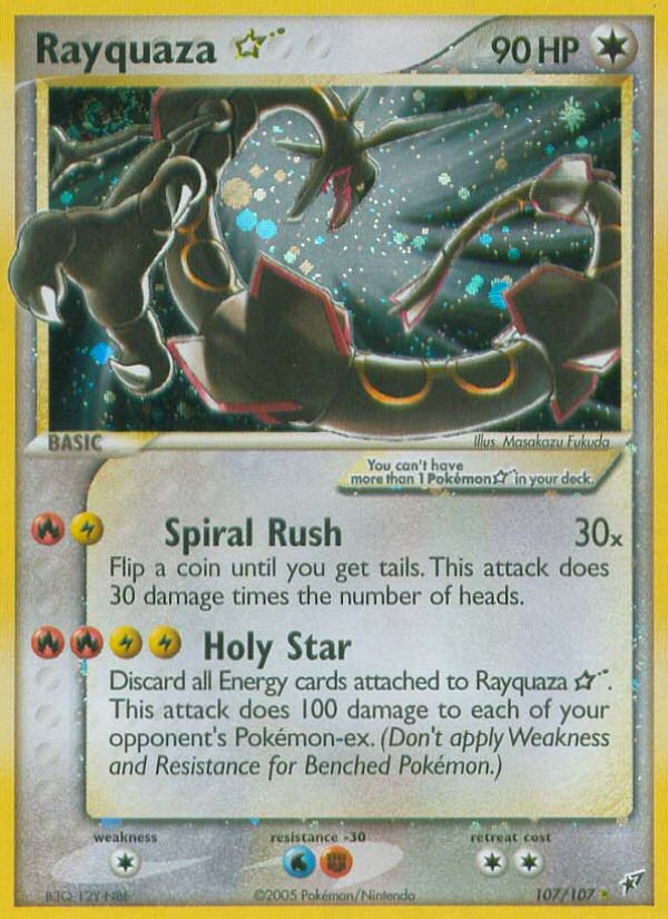 Rayquaza Star (107/107) [EX: Deoxys] Pokémon