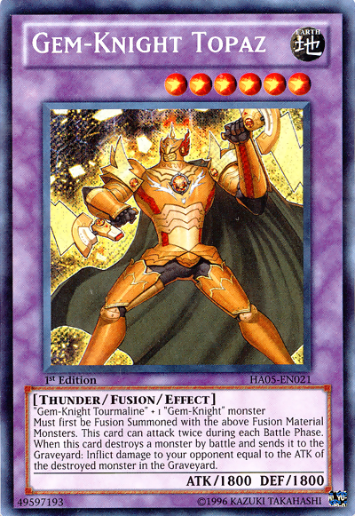 Gem-Knight Topaz [HA05-EN021] Secret Rare Yu-Gi-Oh!