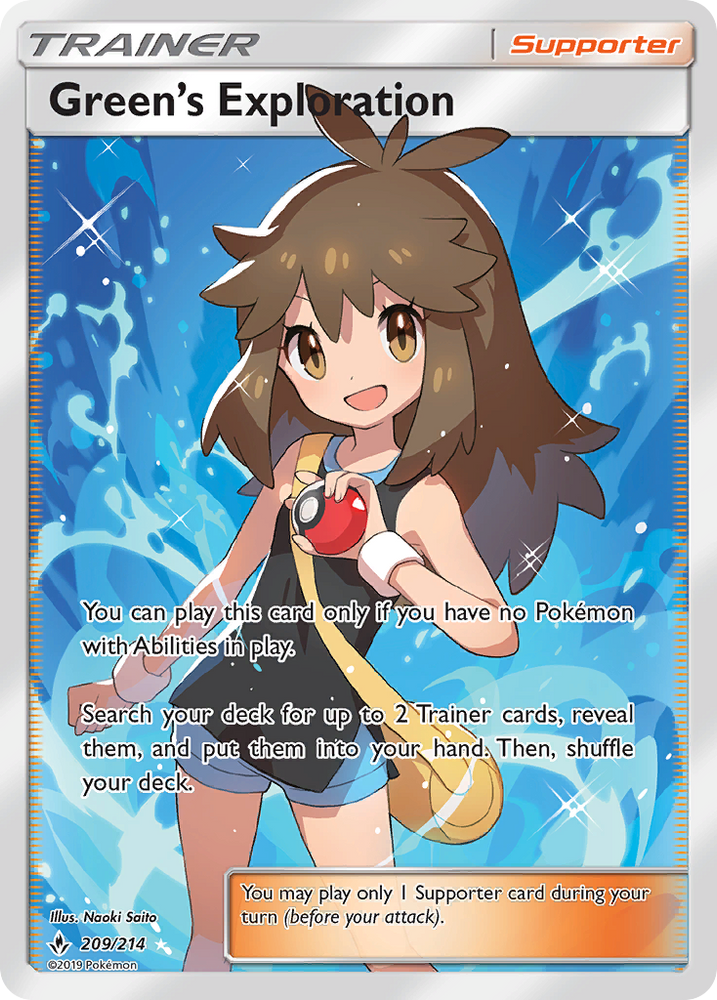 Green's Exploration (209/214) [Sun & Moon: Unbroken Bonds] Pokémon