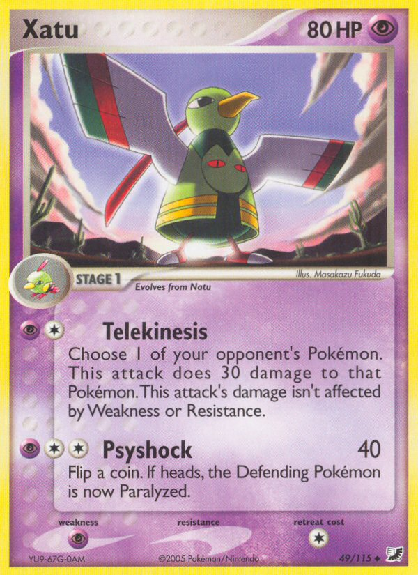 Xatu (49/115) [EX: Unseen Forces] Pokémon