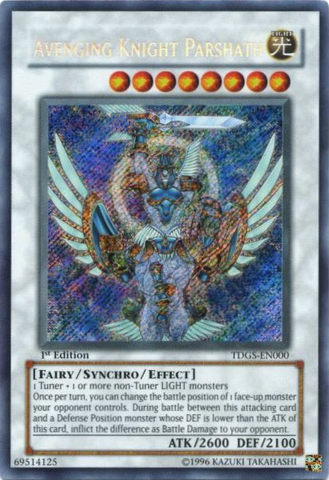 Avenging Knight Parshath [TDGS-EN000] Secret Rare Yu-Gi-Oh!