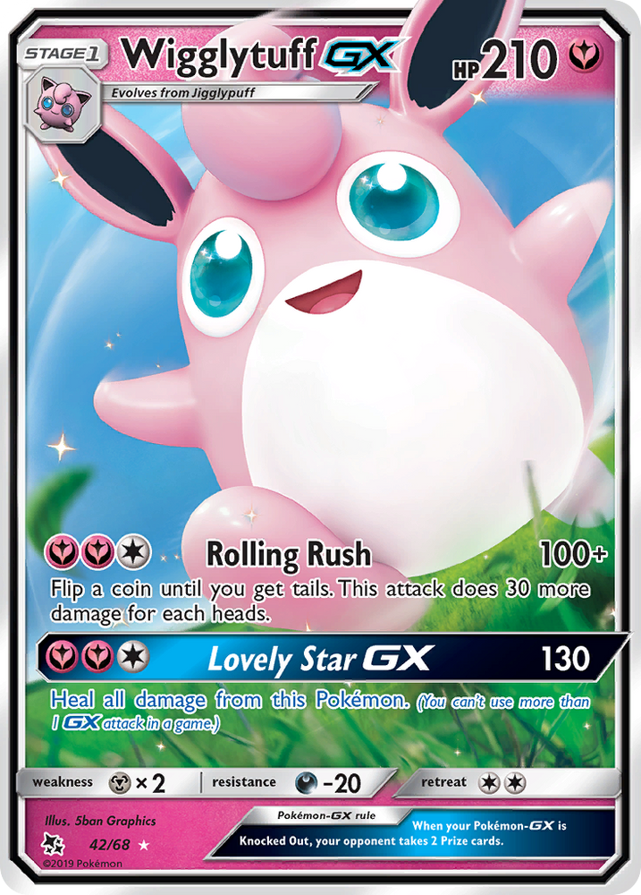 Wigglytuff GX (42/68) [Sun & Moon: Hidden Fates] Pokémon