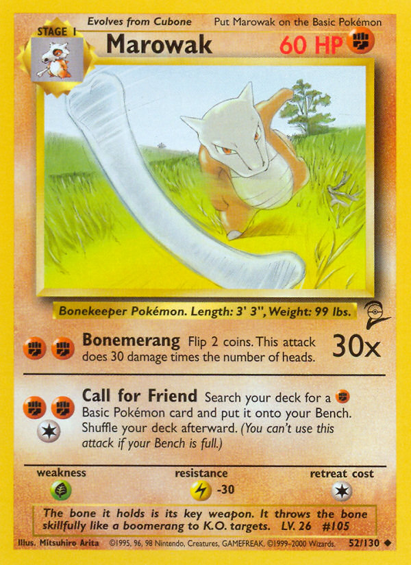 Marowak (52/130) [Base Set 2] Pokémon