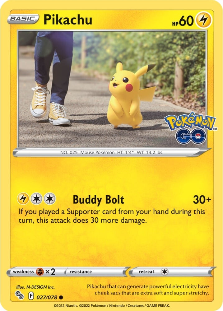 Pikachu (027/078) [Pokémon GO] Pokémon