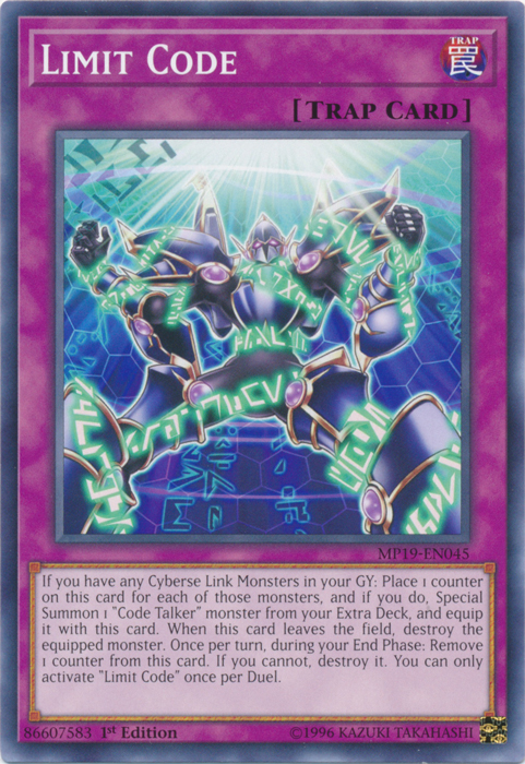 Limit Code [MP19-EN045] Common Yu-Gi-Oh!