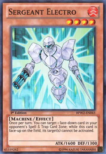 Sergeant Electro [BPW2-EN043] Super Rare Yu-Gi-Oh!
