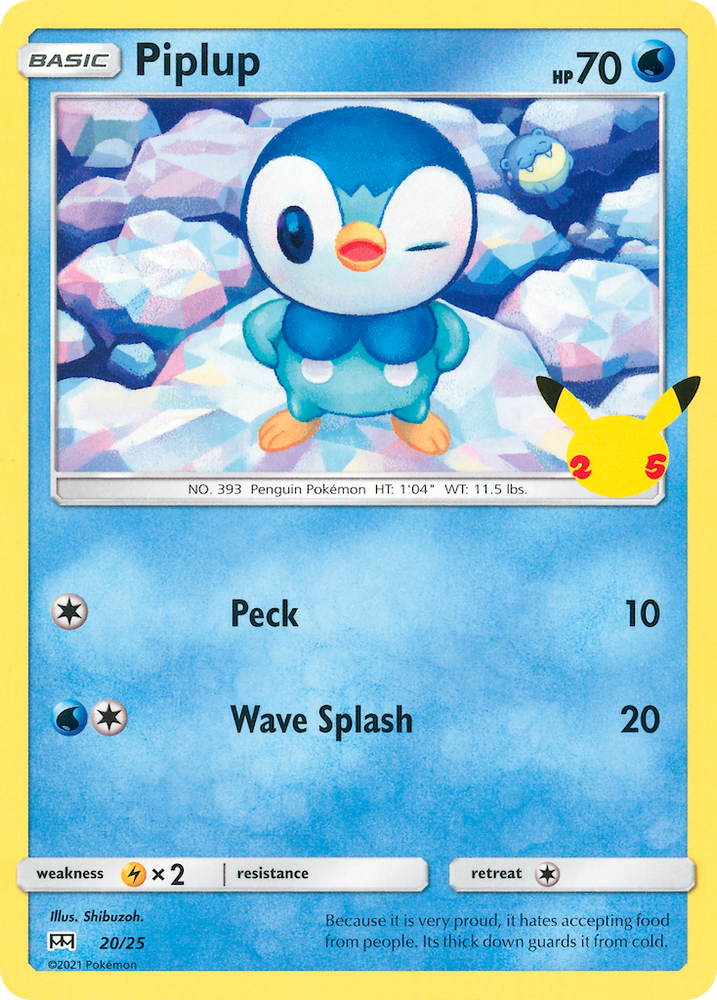 Piplup (20/25) [McDonald's 25th Anniversary] Pokémon
