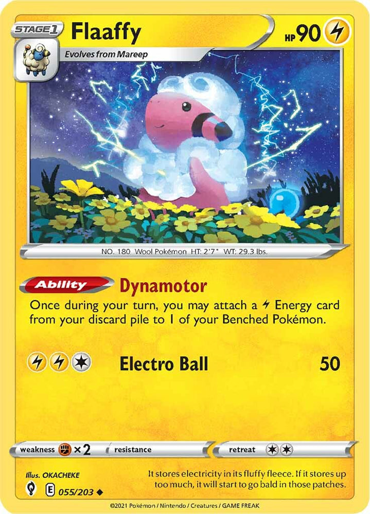 Flaaffy (055/203) [Sword & Shield: Evolving Skies] Pokémon