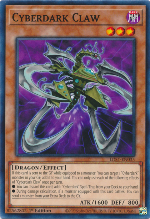 Cyberdark Claw [LDS1-EN035] Common Yu-Gi-Oh!