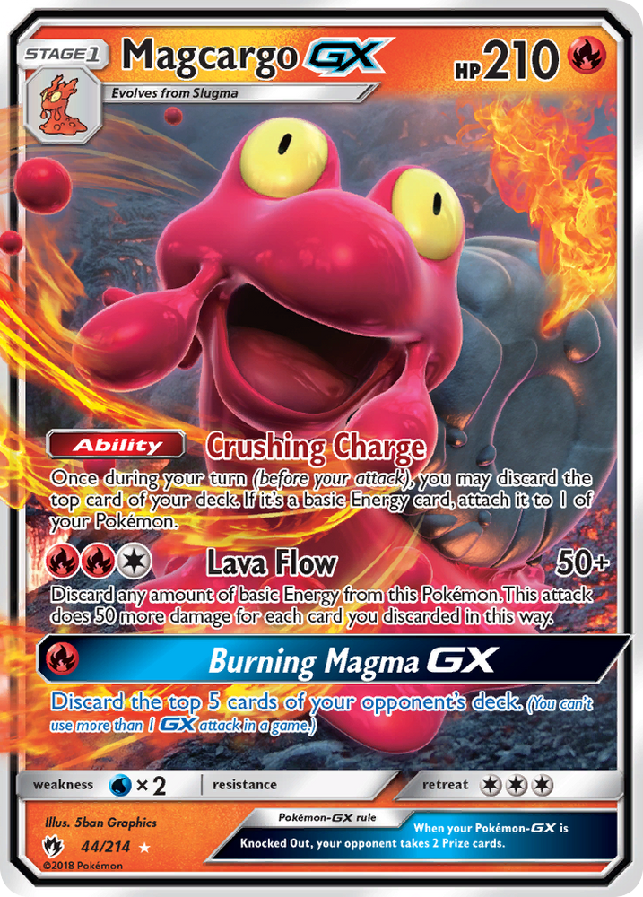 Magcargo GX (44/214) [Sun & Moon: Lost Thunder] Pokémon