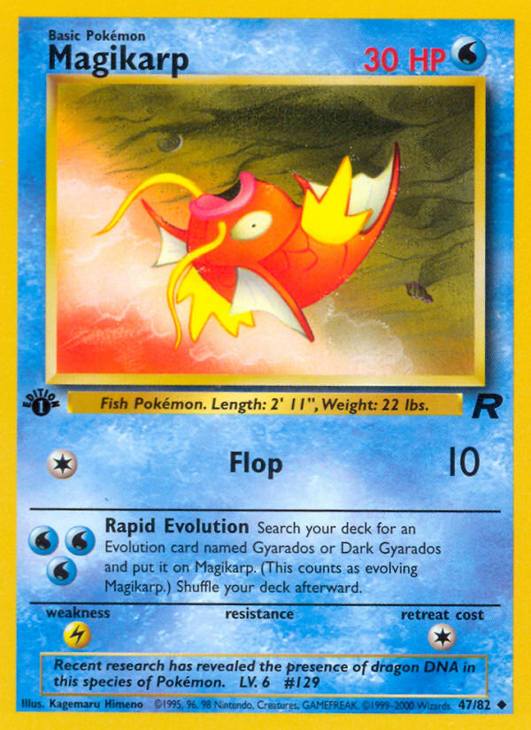 Magikarp (47/82) [Team Rocket 1st Edition] Pokémon