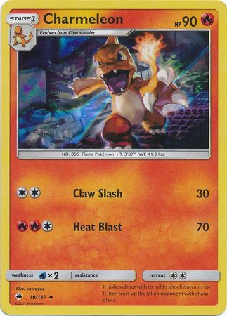Charmeleon (19/147) (Premium Collection Promo) [Sun & Moon: Burning Shadows] Pokémon