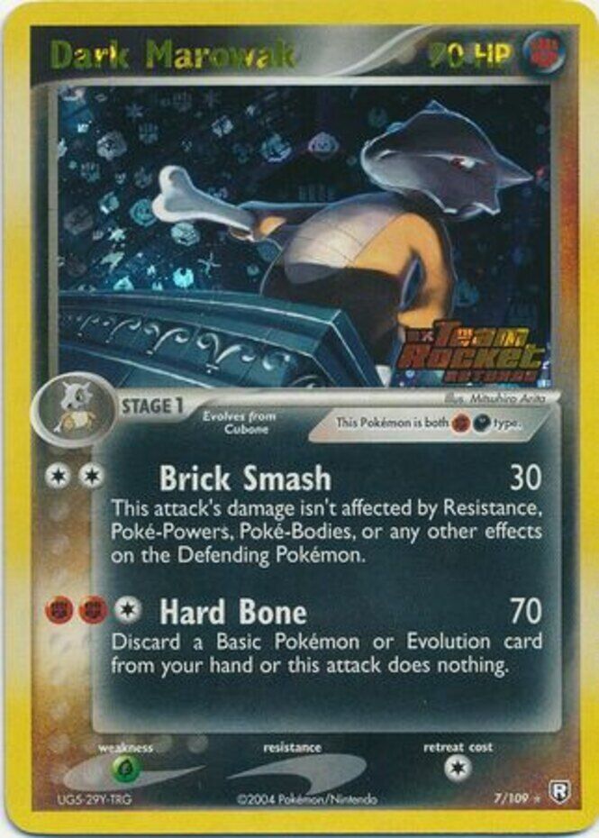 Dark Marowak (7/109) (Stamped) [EX: Team Rocket Returns] Pokémon