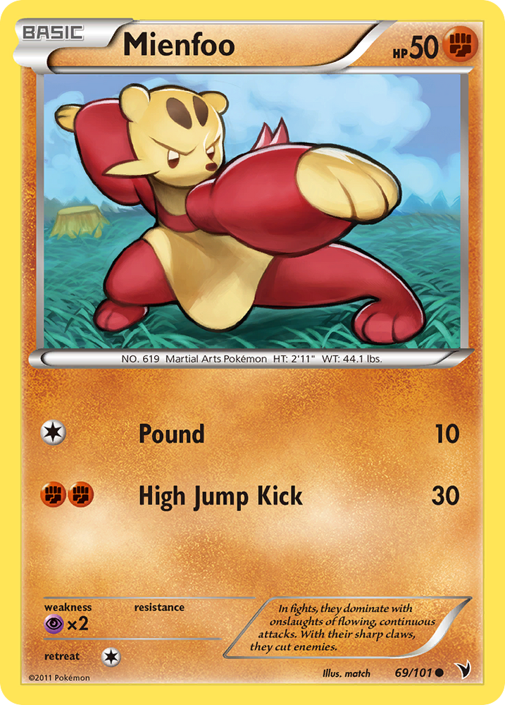Mienfoo (69/101) [Black & White: Noble Victories] Pokémon