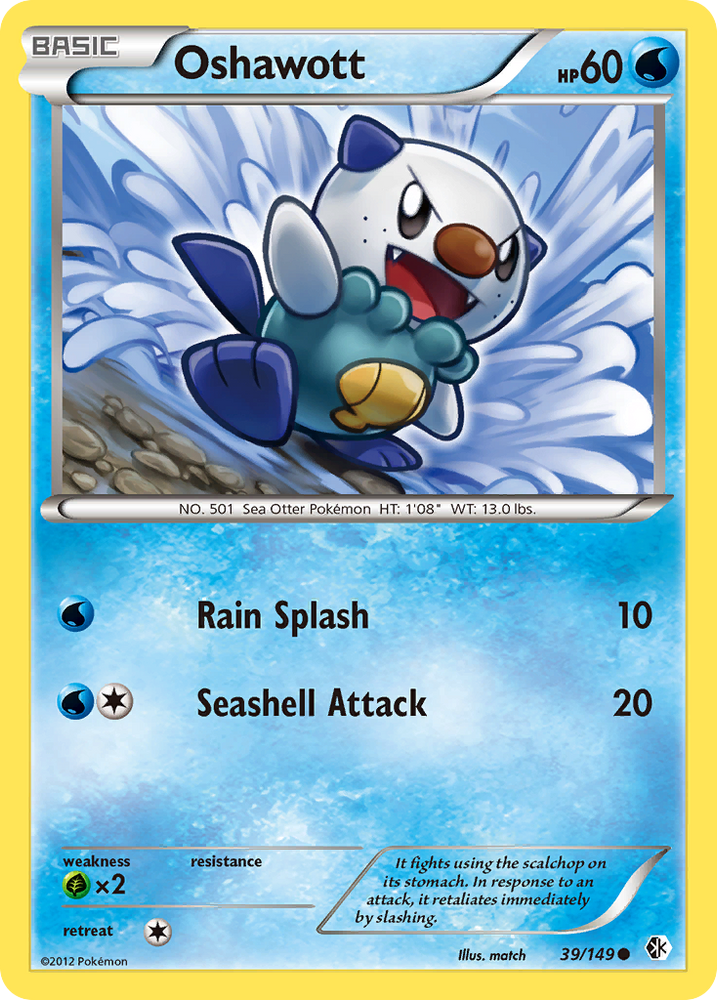 Oshawott (39/149) [Black & White: Boundaries Crossed] Pokémon