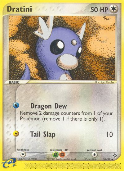 Dratini (26/97) [EX: Dragon] Pokémon