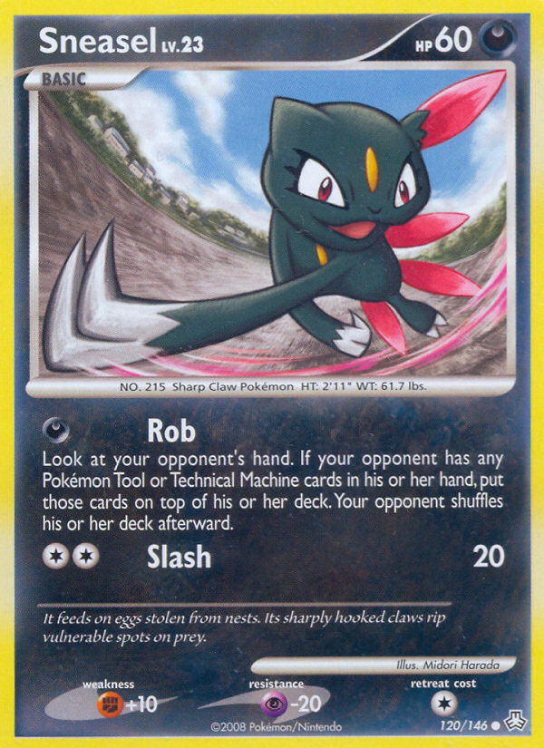 Sneasel (120/146) [Diamond & Pearl: Legends Awakened] Pokémon