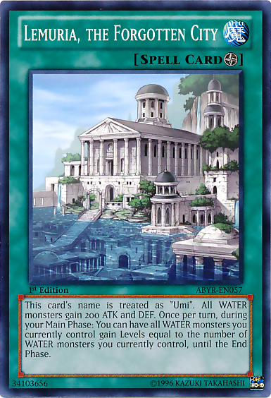 Lemuria, the Forgotten City [ABYR-EN057] Common Yu-Gi-Oh!