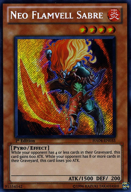 Neo Flamvell Sabre [HA04-EN035] Secret Rare Yu-Gi-Oh!