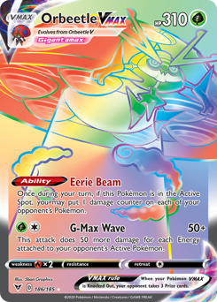 Orbeetle VMAX (186/185) [Sword & Shield: Vivid Voltage] Pokémon