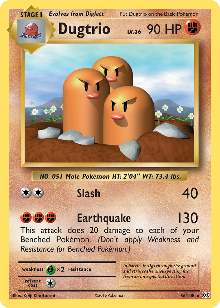 Dugtrio (56/108) [XY: Evolutions] Pokémon