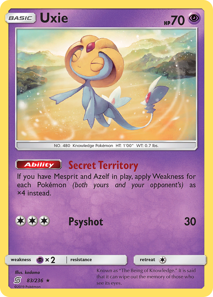 Uxie (83/236) [Sun & Moon: Unified Minds] Pokémon