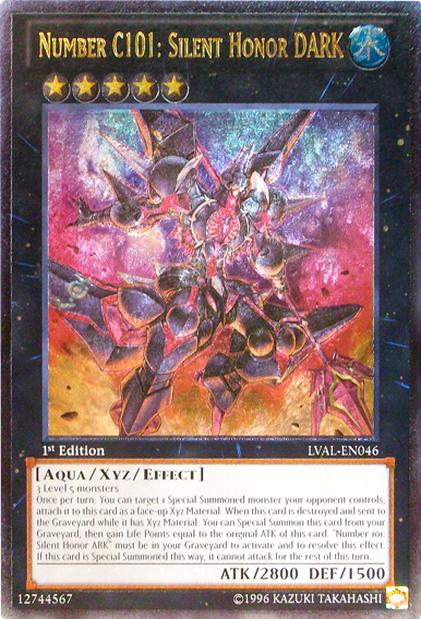 Number C101: Silent Honor DARK [LVAL-EN046] Ultimate Rare Yu-Gi-Oh!