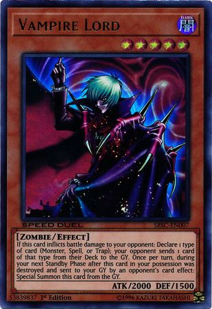 Vampire Lord [SBSC-EN007] Ultra Rare Yu-Gi-Oh!