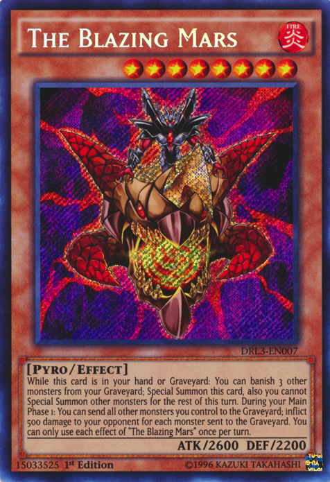 The Blazing Mars [DRL3-EN007] Secret Rare Yu-Gi-Oh!